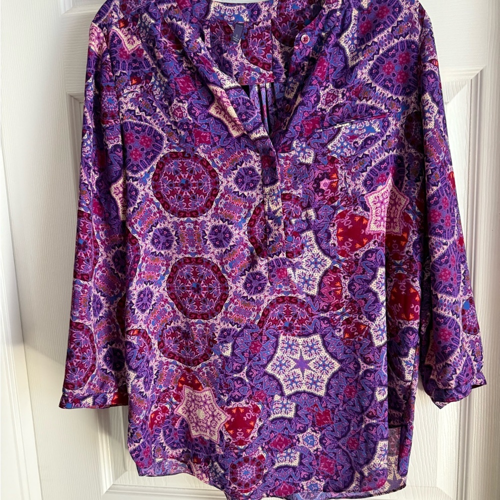 NYDJ Multicolor Paisley Blouse